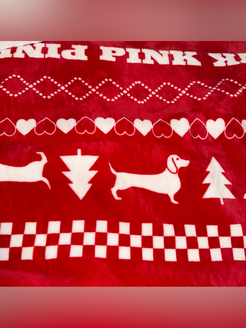 Victoria's Secret PINK Holiday Blanket